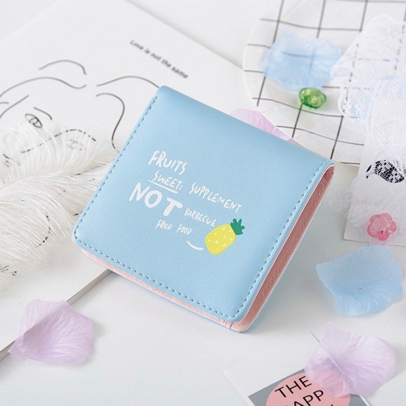 Wallet for Women,Cute Wallet,Bifold Snap Closure Short Wallet,Credit Card Holder with ID Window