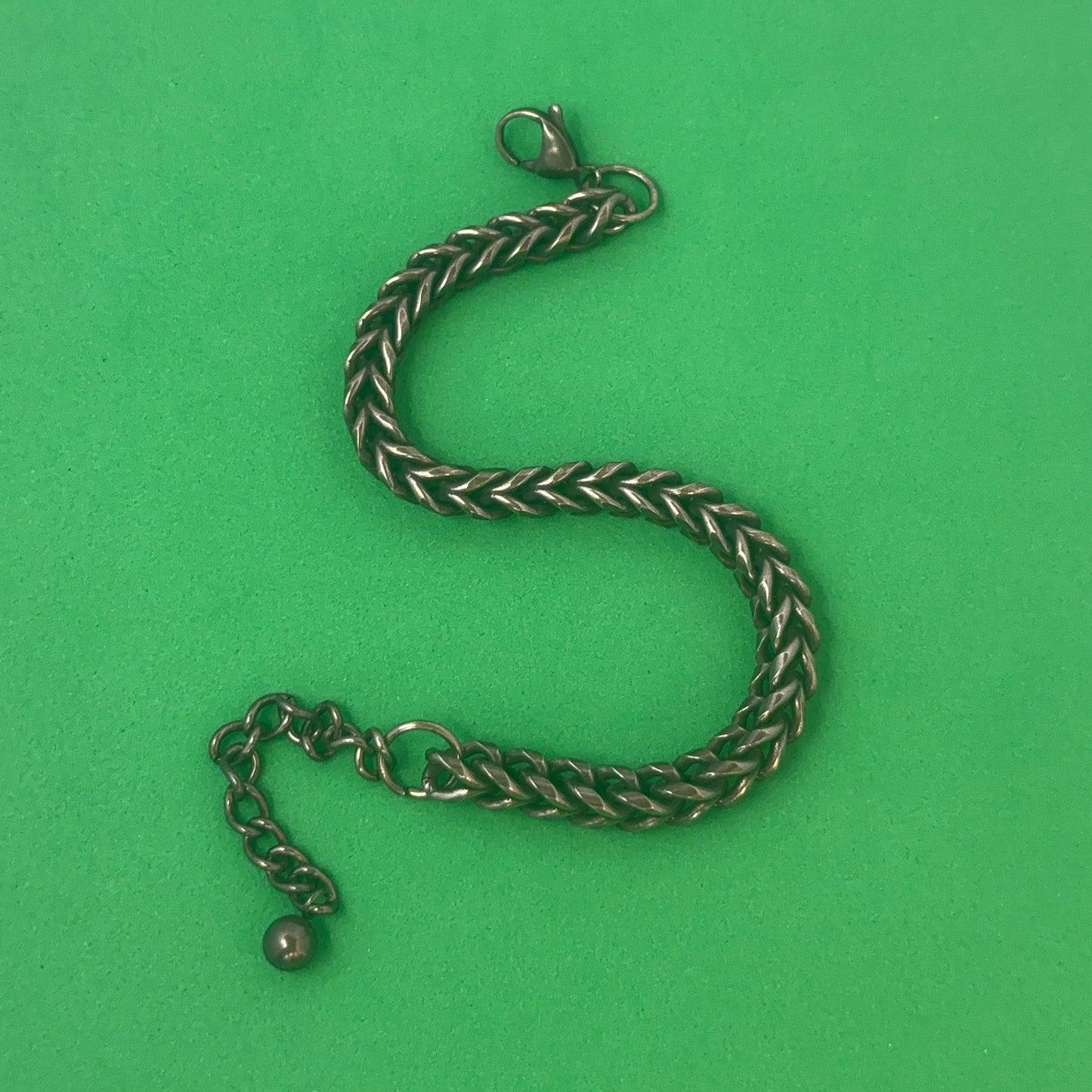 Titanium Steel Link Chain Bracelet for Men Women,Unisex Punk Hip Hop Bracelet