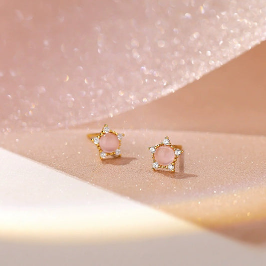 Small Tiny CZ Simple Stud Earrings for Women