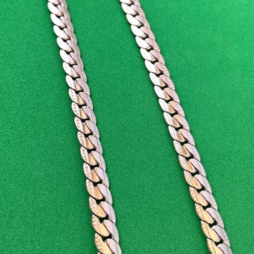 Titanium Steel Link Chain Necklace for Men Women,Punk Hip Hop Unisex Necklace