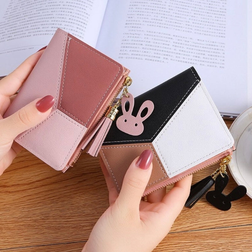 Wallet for Women,Cute Wallet,Bifold Snap Closure Short Wallet,Credit Card Holder Coin Purse with ID Window