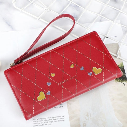 Wallet for Women,Fashion Snap Closure Zipper Wallet,Large Capacity Long Purse Credit Card Holder Clutch Wristlet