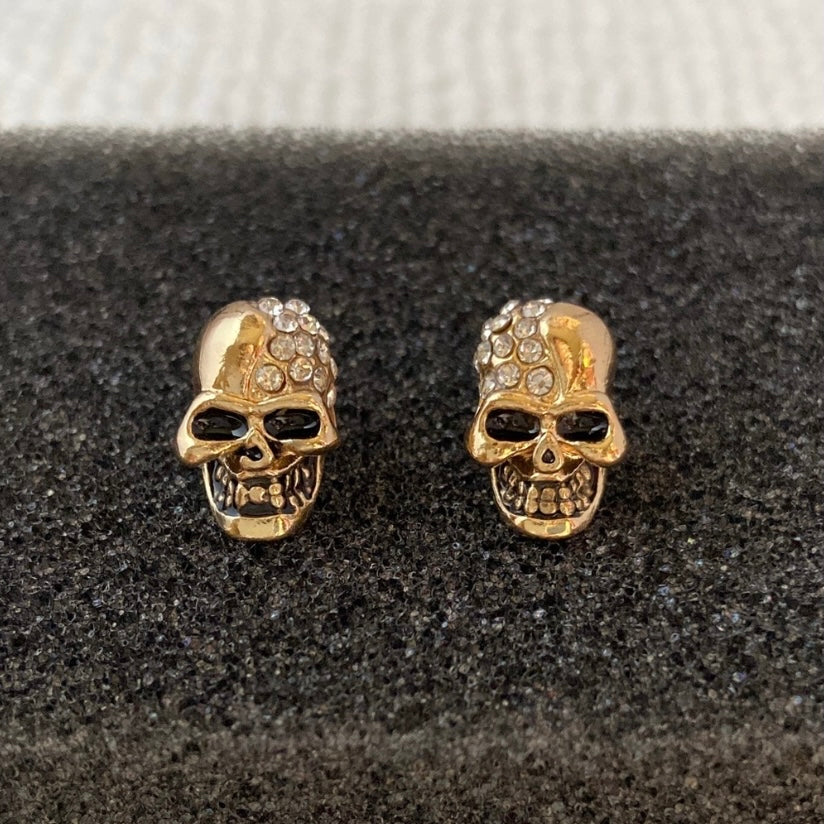 Skull Stud Earrings for Men Women