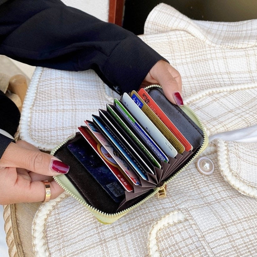 Wallet for Women,Zipper Short Wallet for Girls,Credit Card Holder