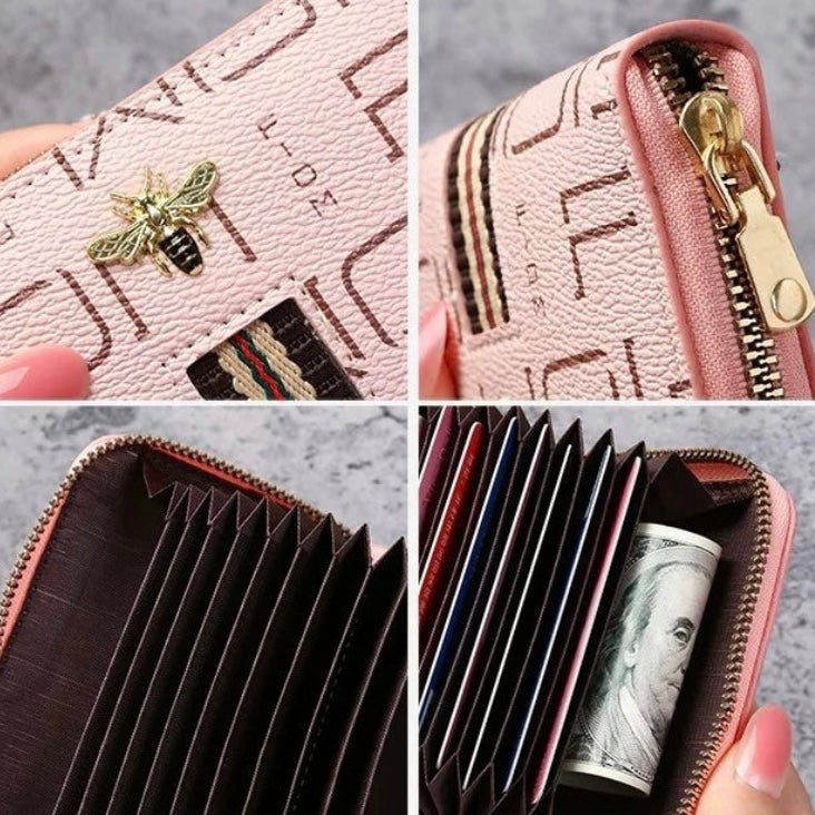 Wallet for Women,Fashion Short Wallet for Girls,Cute Mini Bee Wallet,Credit Card Holder