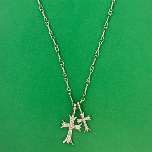 Titanium Steel Cross Pendant Necklace for Men Women,Cross Necklace,Unisex Hip Hop Necklace