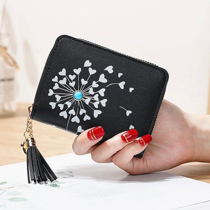 Wallet for Women,Bifold Snap Closure Short Wallet,Credit Card Holder Coin Purse with ID Window