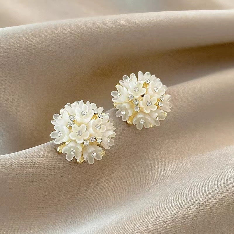 Flower Stud Earrings for Women