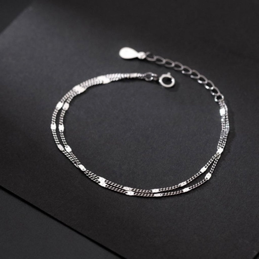 Simple Adjustable Double Layer Bracelet for Women