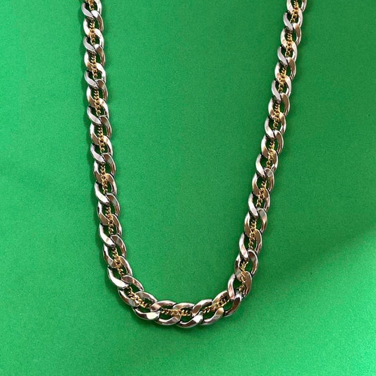 Titanium Steel Link Chain Necklace for Men Women,Punk Hip Hop Necklace