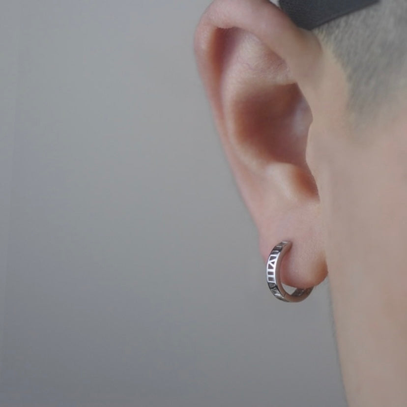 925 Silver Plated Small Hoop Earrings for Men Women