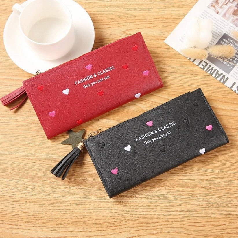 Wallet for Women,Bifold Snap Closure Zipper Wallet for Girls,Credit Card Holder Coin Purse Clutch Wristlet with ID Window
