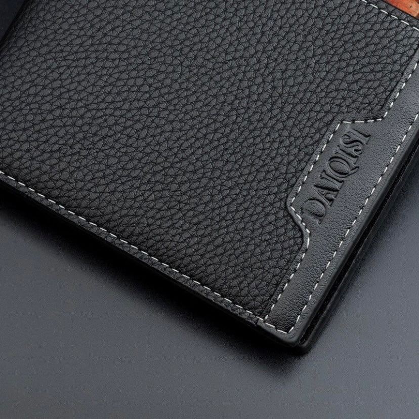 Wallet for Men,Fashion Trifold Small Wallet,Credit Card Holder with ID Window