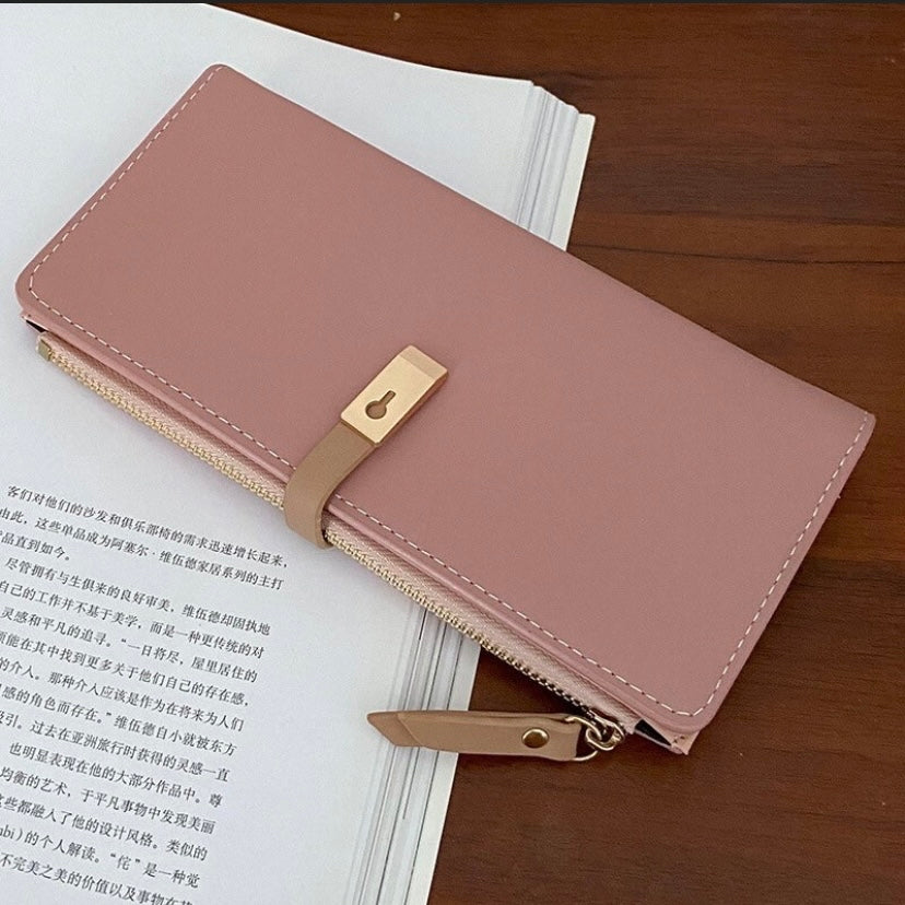 Wallet for Women,Fashion Leather Bifold Snap Closure Wallet,Credit Card Holder Coin Purse Clutch Wristlet