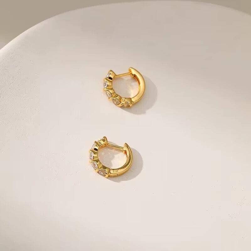 CZ Cubic Zirconia Hoop Earrings for Women