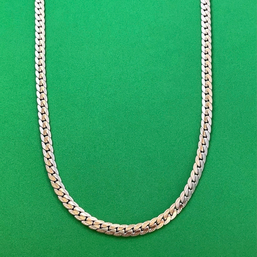 Titanium Steel Link Chain Necklace for Men Women,Punk Hip Hop Unisex Necklace