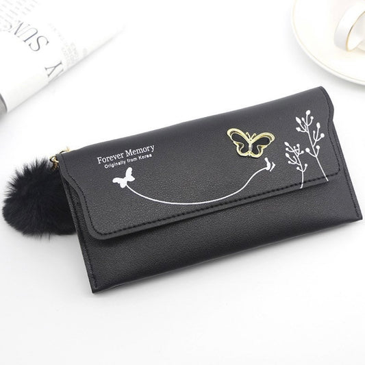 Wallet for Women,Fashion Snap Closure Bifold Wallet, Large Capacity Long Wallet Credit Card Holder Clutch Wristlet