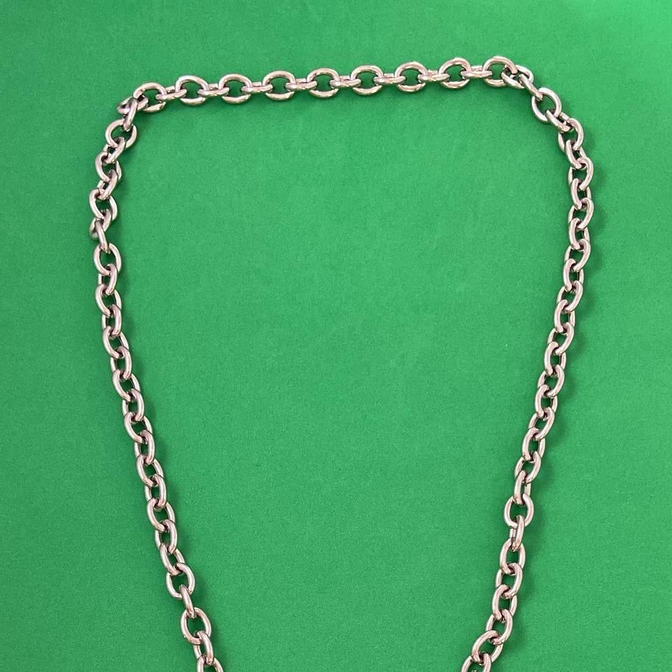 Titanium Steel Link Chain Lightning Necklace for Men Women,Punk Hip Hop Necklace