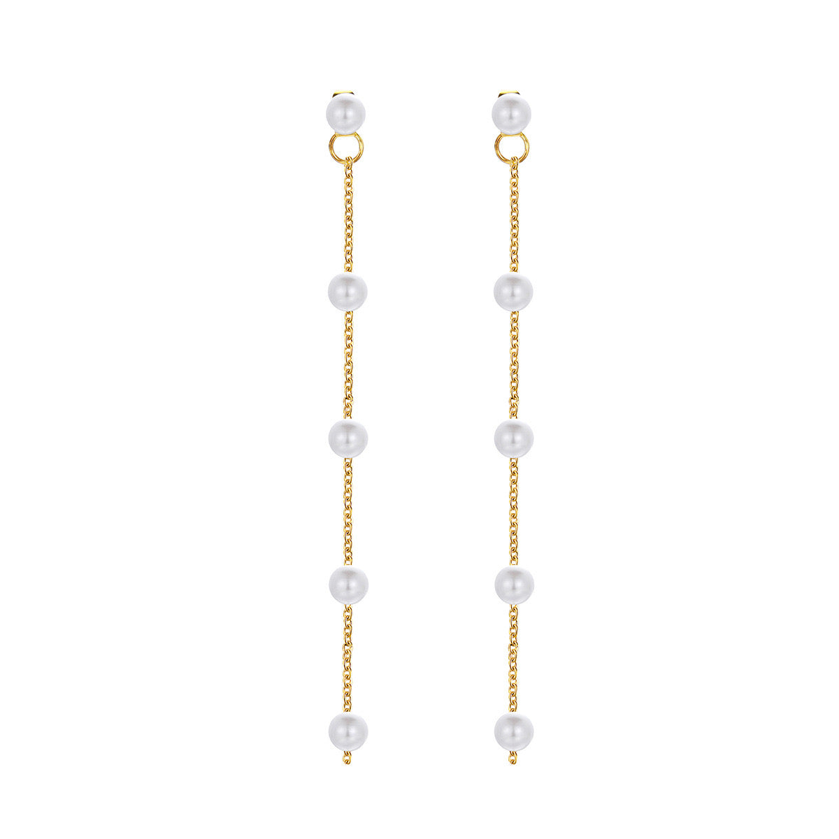 Elegant Pearl Dangle Drop Earrings for Women