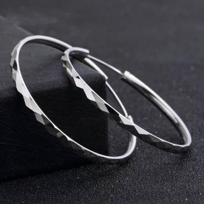 925 Silver Plated Hoop Earrings for Women