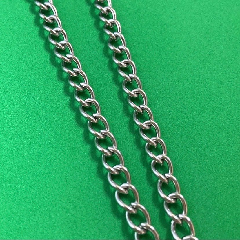 Titanium Steel Moon Pendant Necklace for Men Women