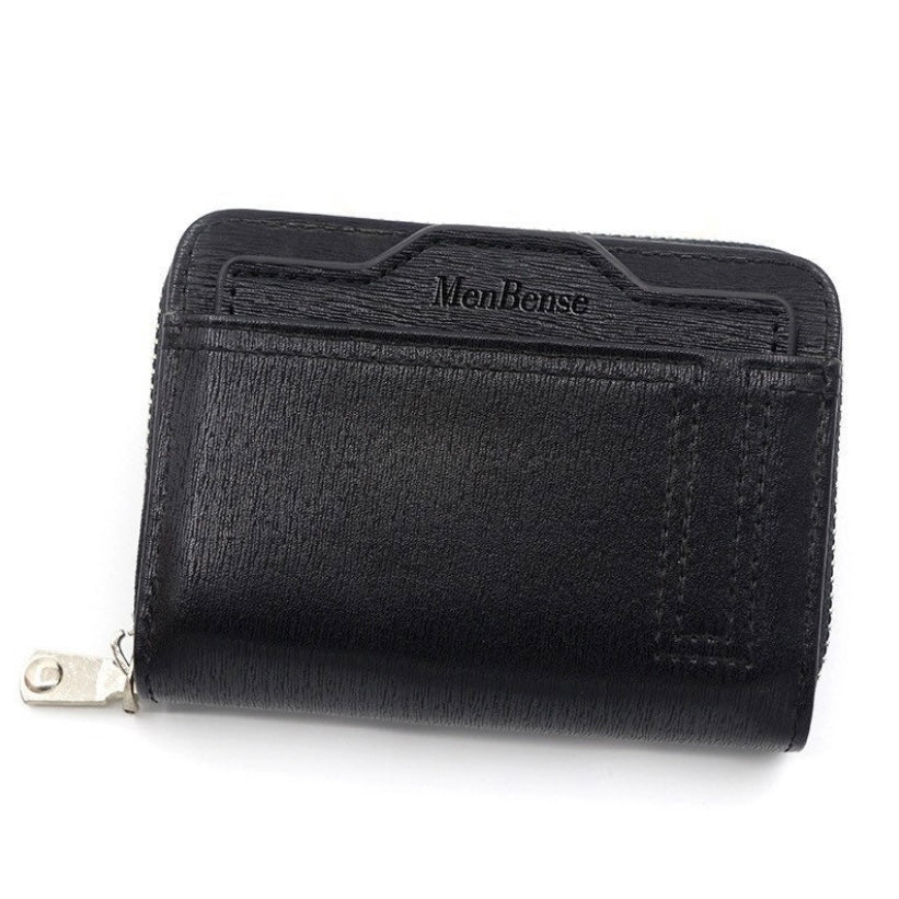 Wallet for Men,Fashion Bifold Zipper Accordion Wallet,Credit Card Holder with ID Window
