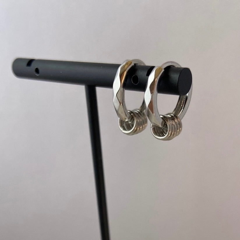 Titanium Steel Small Hoop Earrings for Men Women