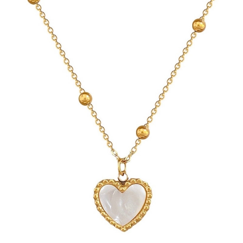 18K Gold Plated Love Heart Pendant Necklace for Women,Heart Necklace