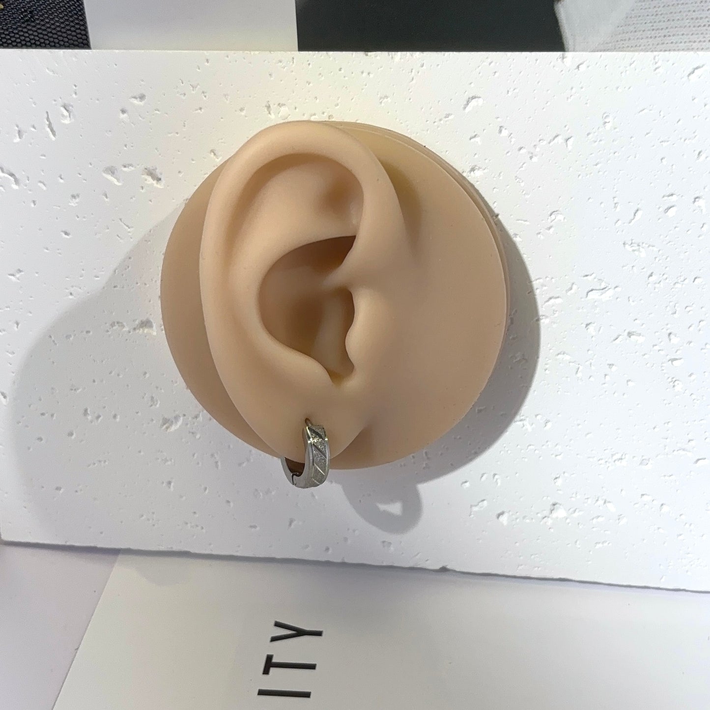 Titanium Steel Small Hoop Earrings for Men Women,Unisex Punk Hip Hop Earrings