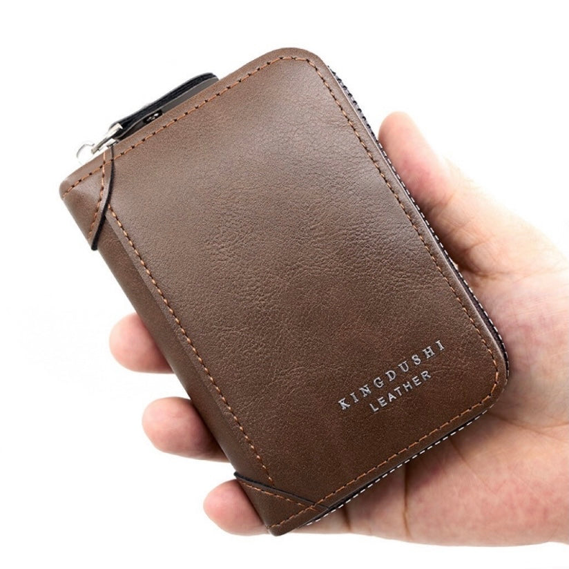 Wallet for Men Women,Fashion Bifold Zipper Accordion Wallet,Credit Card Holder