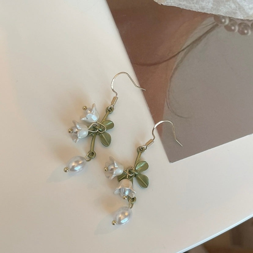 Elegant Flower Dangle Drop Earrings for Women