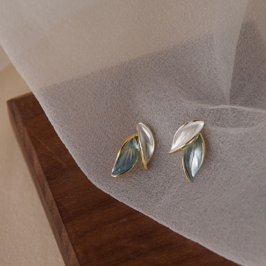 Exquisite Leaf Stud Earrings for Women,Leaves Earrings