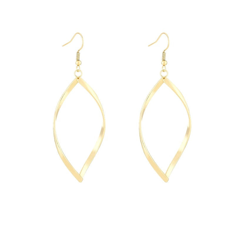 18K Gold Plated Geometric Square Dangle Drop Earrings for Women